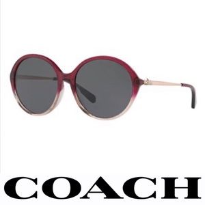 Coach Sunglasses Round Hc8214 547387 Red Sand